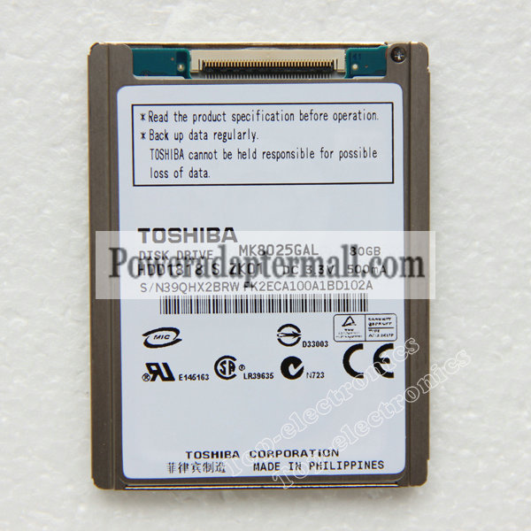 1.8" 80GB MK8025GAL HDD FOR ACER ASPIRE ONE A110 DELL MINI 12 12
